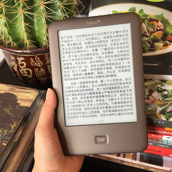 6 inch Touch Screen E-Book Reader WiFi ebook Tolino Shine e-ink  1024x758 electronic Book Reader freeshipping